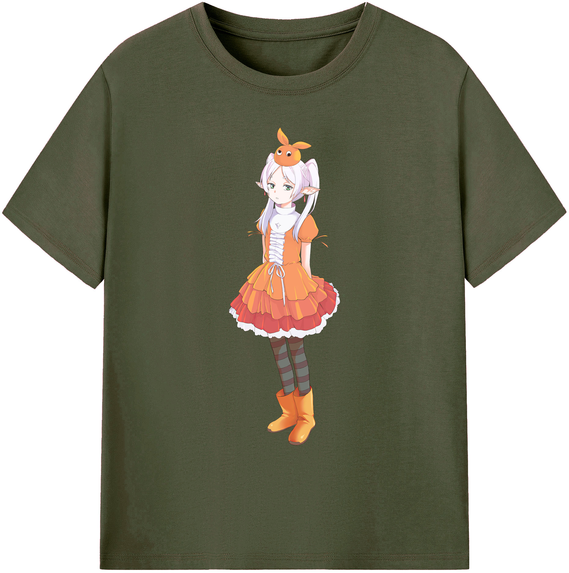 （画像用） 葬送のフリーレン Frieren 綿100％ メンズ半袖Tシャツ｜肌触りやわらか＆通気性
